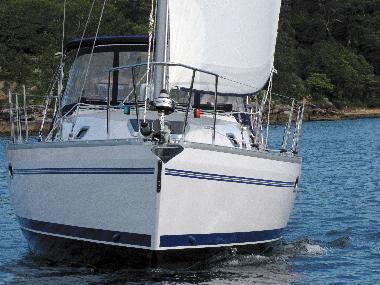 Catalina 355 Test Sail - Bow