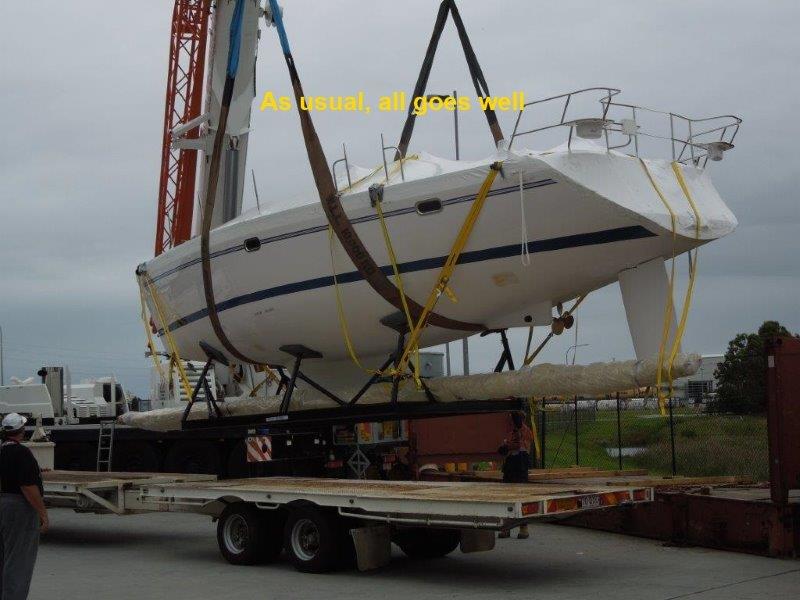 Catalina 385 - Lift onto Truck